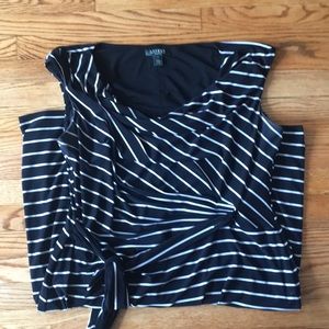Tie front Striped Ralph Lauren Dress